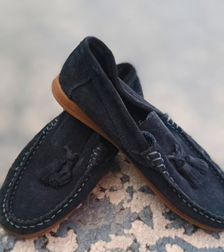 Next boys navy suede tasselled - next,