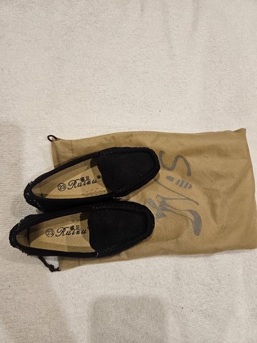 Ruizu kids black suede - suede, loafers