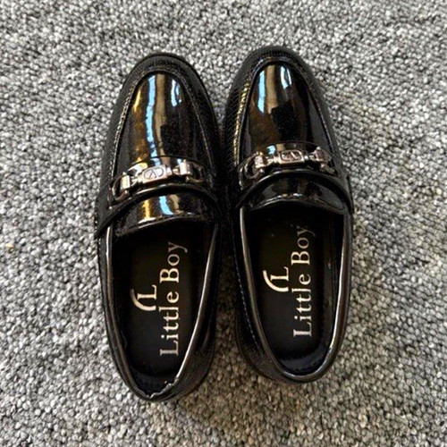 Little champ black patent - little,