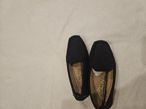 Ruizu kids black - black, suede