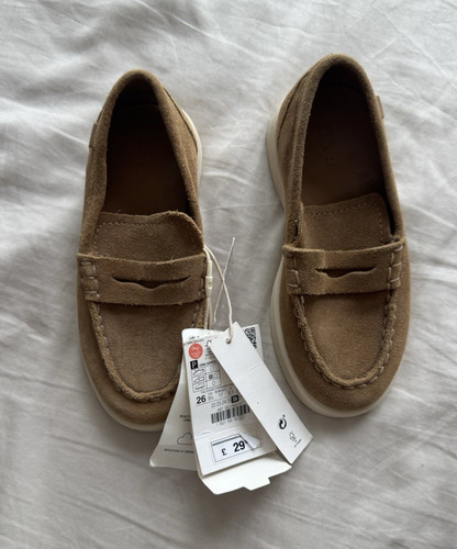 Zara boys brown - slip-on, loafer