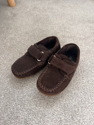 Boys brown loafers size 7 - brown,