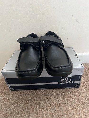 Boys black school shoes - boys, size