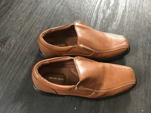Boys brown formal - boys, slip-on