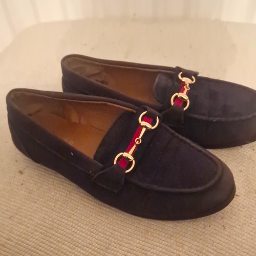 Romano boys navy suede slip - boys,